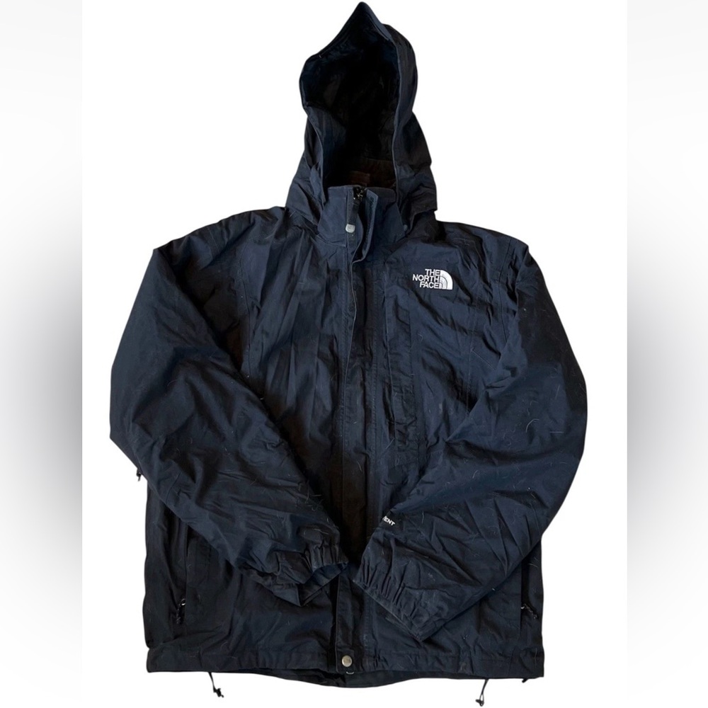 The North Face Men’s Black 3 N 1 Full Zip Hooded Hyvent Ski Jacket Size Large